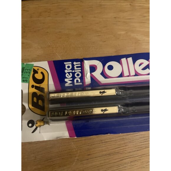 BIC Metal Point Roller Black Ink .4mm Fine Line Smooth Liquid Writing Metal Poin - Picture 8 of 14